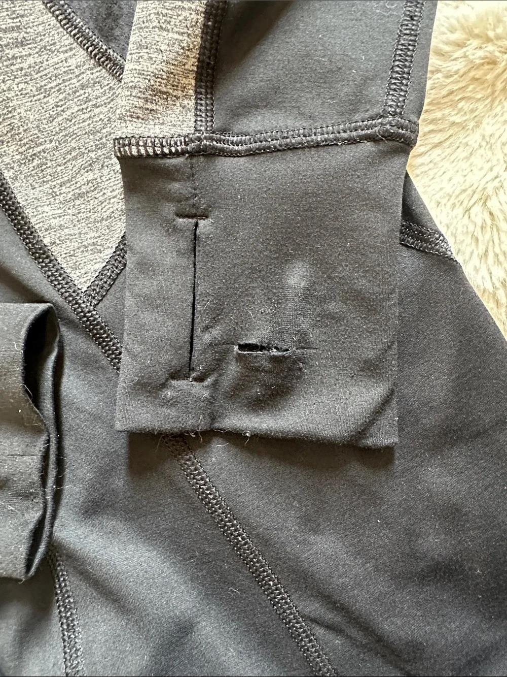 lululemon athletica Black Half-Zip Long Sleeve Pullover